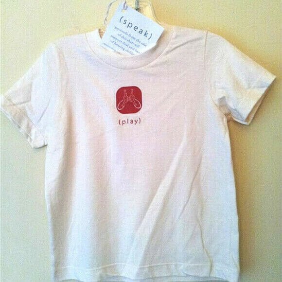 KIDS Shirt Sign Language 100% Organic NWT Speak - Picture 4 of 11